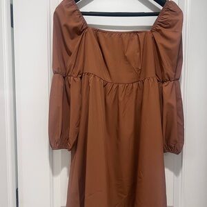 Amazon Brown Women's Dress in Size Small